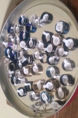 Mystery Bag Of 5*Stainless Steel Rings*Euro Size 17-21*
