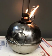 Vintage Torch Smudge Pot Stainless Steel In Working Condition