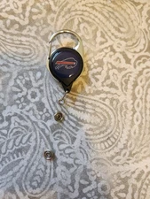 Buffalo Bills NFL Football Premium Retractable Caribiner ID Badge Holder