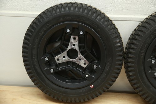 COPPIA Permobil FLAT-FREE Ruote Motrici Pneumatici 3.00-8 per Sedie Elettriche F3 F5 M3 M5 - Foto 7 di 11
