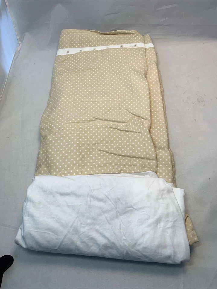 Falda Cama Pottery Barn Niños Leigh Cuna Nueva Algodón Orgánico Descatalogada Foto 4 de 4