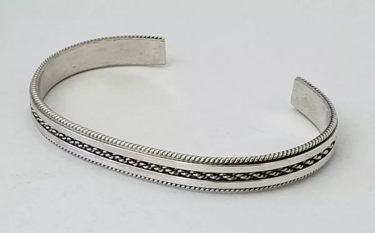 Tahe sterling hotsell silver cuff bracelet