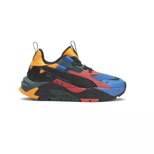 Puma RsTrck Color Lace Up  Youth Boys Blue, Multi Sneakers Casual Shoes 39154701