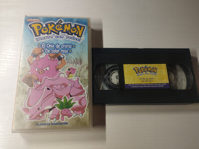 Pokemon el Onix de cristal + de color Rosa - VHS Kassette Tape Spanisch