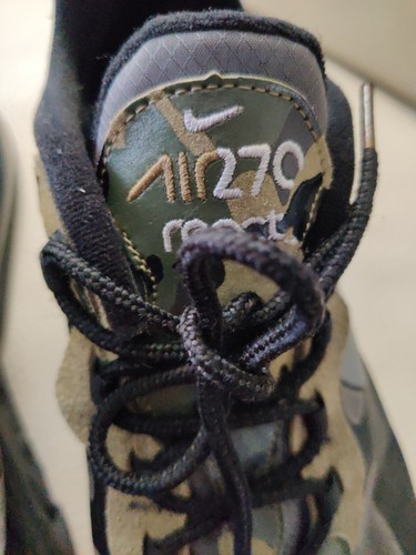 Nike Mens Air Max 270 React Camo Sneakers Shoes CT5528-001 Low Top Size 13M - Picture 12 of 12