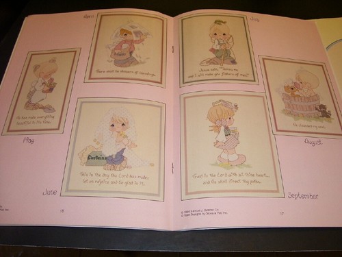 6-LOT Precious Moments Cross Stitch Pattern Booklet 1980 Designs by Gloria & Pat - Picture 8 of 16