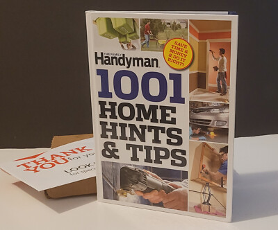The Family Handyman 1001 Home Hints & Tips Hardcover Book Readers Digest New