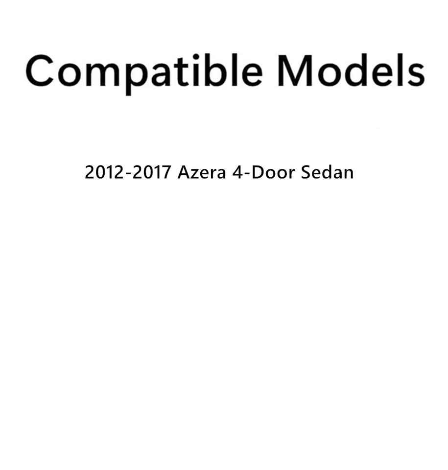 Fit 2012-2017 Hyundai Azera Driver Left Side Rear Door Window Door Glass Foto 3 de 4