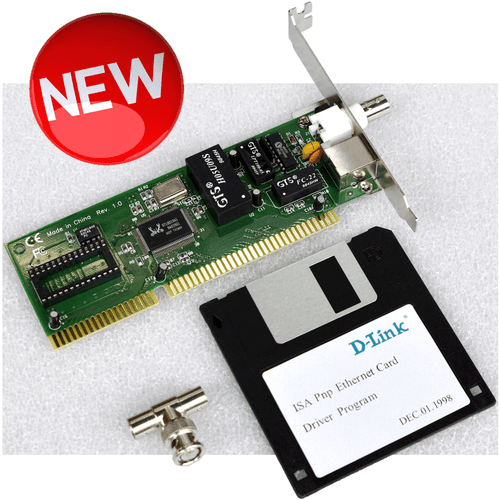 NETEASY BY D-LINK NETZWERKKARTE ISA BUS BNC RJ-45 WINDOWS NT 95 MIT TREIBER M470
