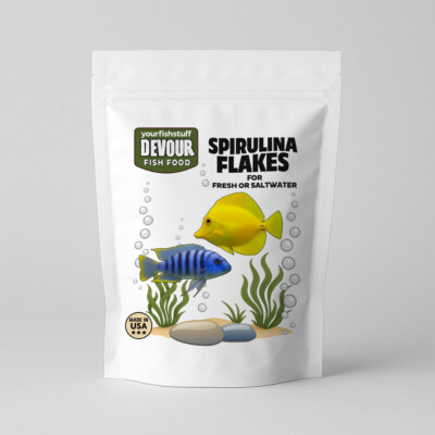 YFS Spirulina Frenzy Flakes Tropical Aquarium Fish Food 3oz  Great For Herivores