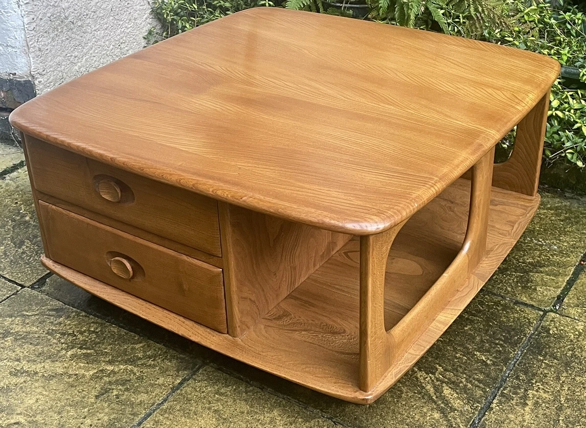 FINE MODERN ERCOL TV CABINET PANDPRAS BOX COFFEE TABLE DELIVERY