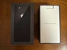 Original Empty Box Apple iPhone 8 64GB Space Gray MQ722LL/A w/Sleeve  Decals