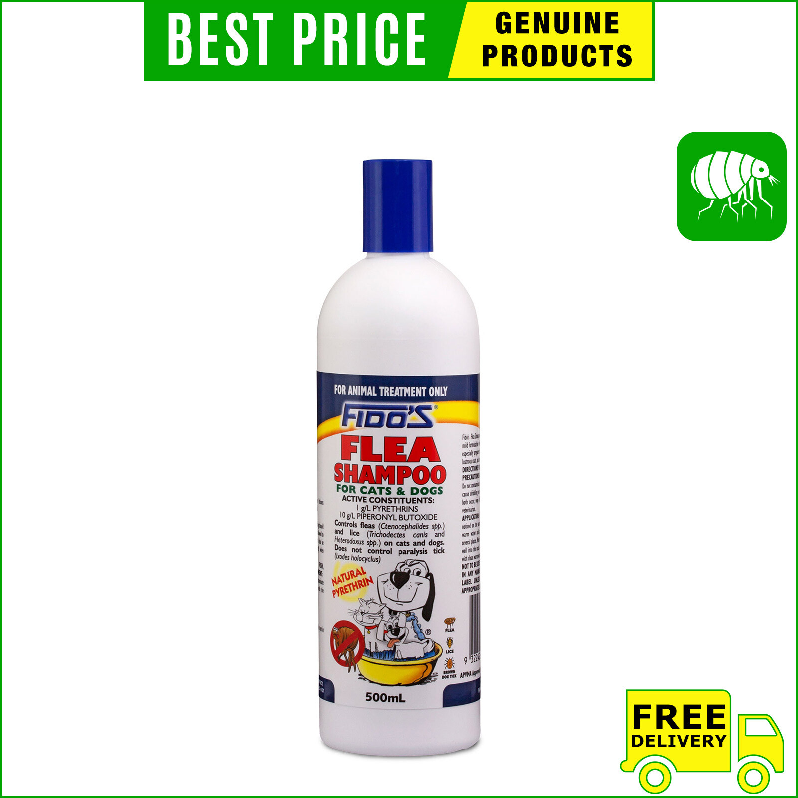 fidos flea shampoo 500ml