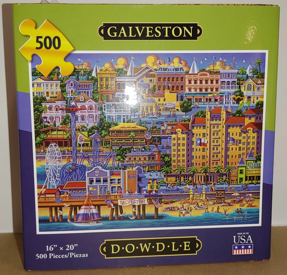 Dowdle "Galveston" Puzzle 500 Pieces Bagged - Complete - Image 3 of 4
