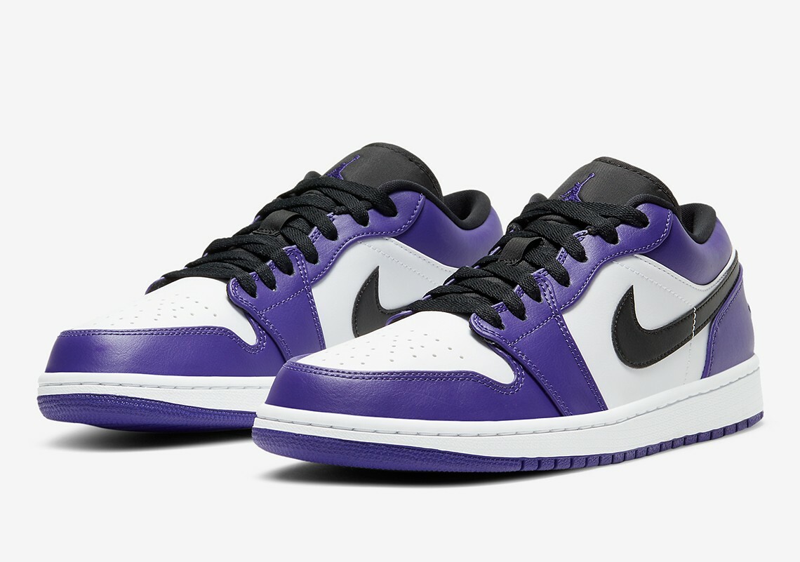 jordan 1 purple white low