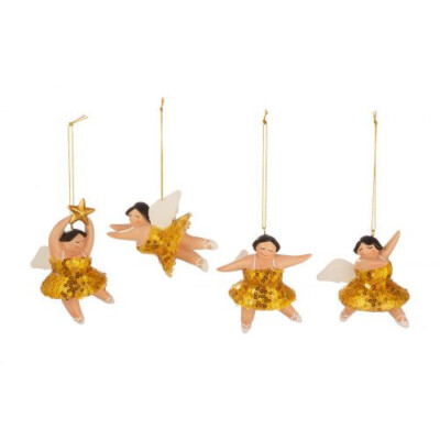 Casablanca Design Hänger ''Engel Betty'' goldfarben Weihnachten Geschenk 55755