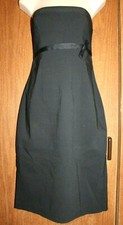 Express Stretch Rayon Blend Black Lined Chest Knee Length Tube/Strapless Dress 4
