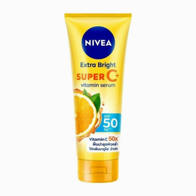 Nivea Extra Bright Super C+Serum SPF50+++ Vitamin Skin Whitening Sunscreen 180Ml