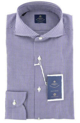 Luigi Borrelli Lila Hemd - Slim - 14.5/37 - (EV06RC11383)