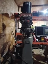 Webb Knee Mill With DRO and Vise