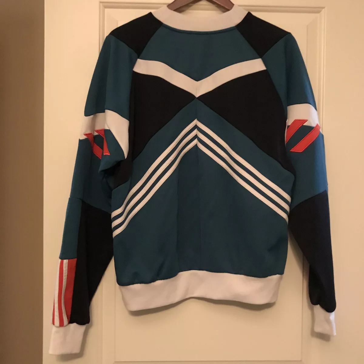 Adidas Originals Nova Retro Crewneck Colorblock Sweatshirt M Rare | eBay