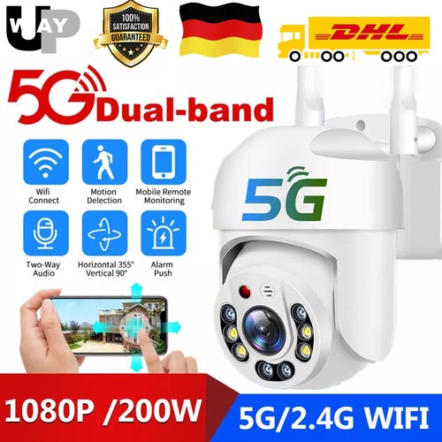 5G WIFI IP NETZWERK CAMERA Outdoor 1080P HD FUNK WLAN AUßEN ÜBERWACHUNGSKAMERA