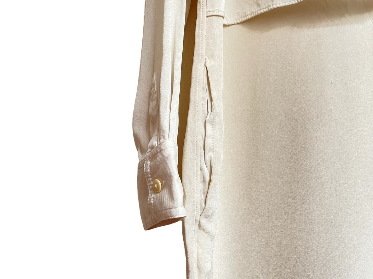 3.1 Phillip Lim Silk Chiffon Tiered Partial Button Up Long