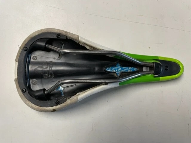 Sillín de bicicleta de montaña WTB Silverado Breezer con rieles NiCro 140x280 mm 232 g Grn/WT Foto 2 de 2