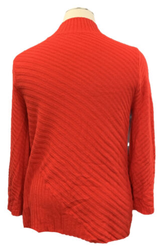 CHARTER CLUB 3X Ravishing Red Long Sleeve Mock Neck Cable Knit Sweater - Picture 3 of 7