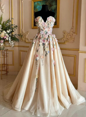 pink champagne colored wedding dresses Custom Lace Champagne Two-Piece Mermaid Wedding Dress with Overskirt