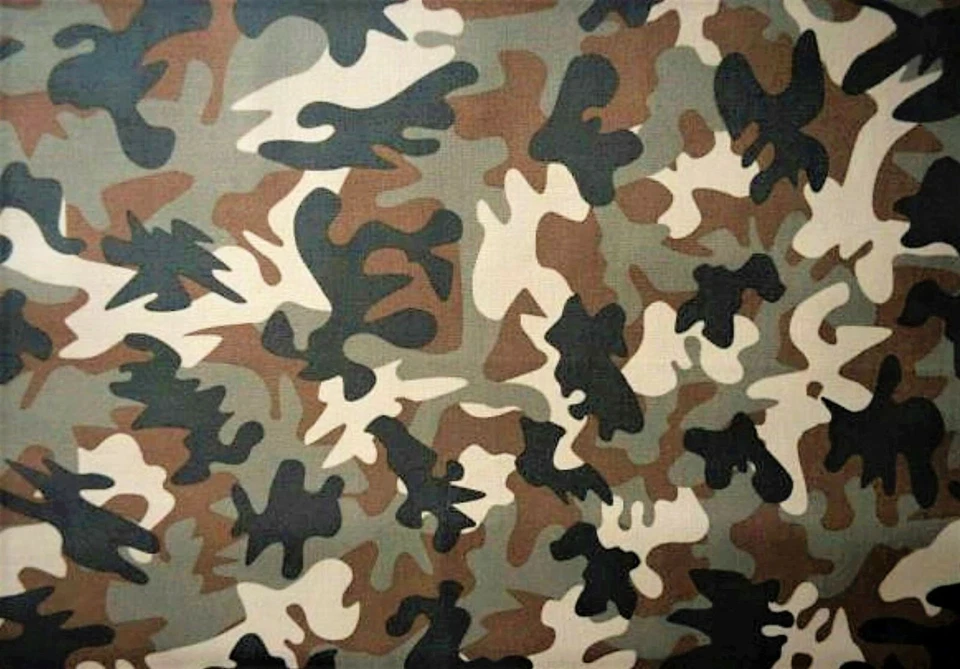 Cazador del ejército militar camuflaje por la tela de algodón de 1/4 yarda Dear Stella Foto 2 de 2