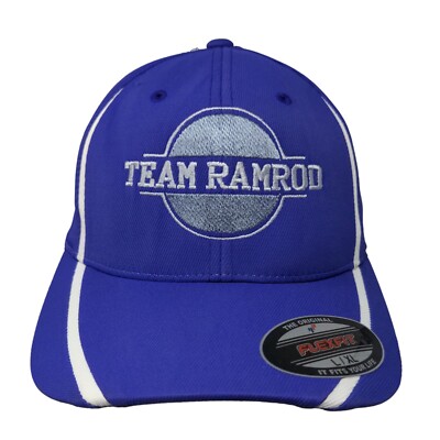 Sport Tek Men's Fitted Hat Purple L/XL Embroidered Team Ramrod