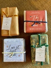 World Market Cost Plus Luxury Holiday Shea Butter Soap Gift Set - 4 5.1 oz. Bars