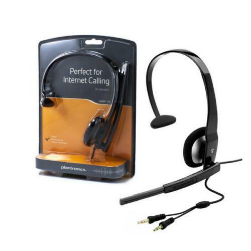Lot of 2 PLANTRONICS AUDIO 310 Mono Analog PC HEADSET Compatible With Windows OS