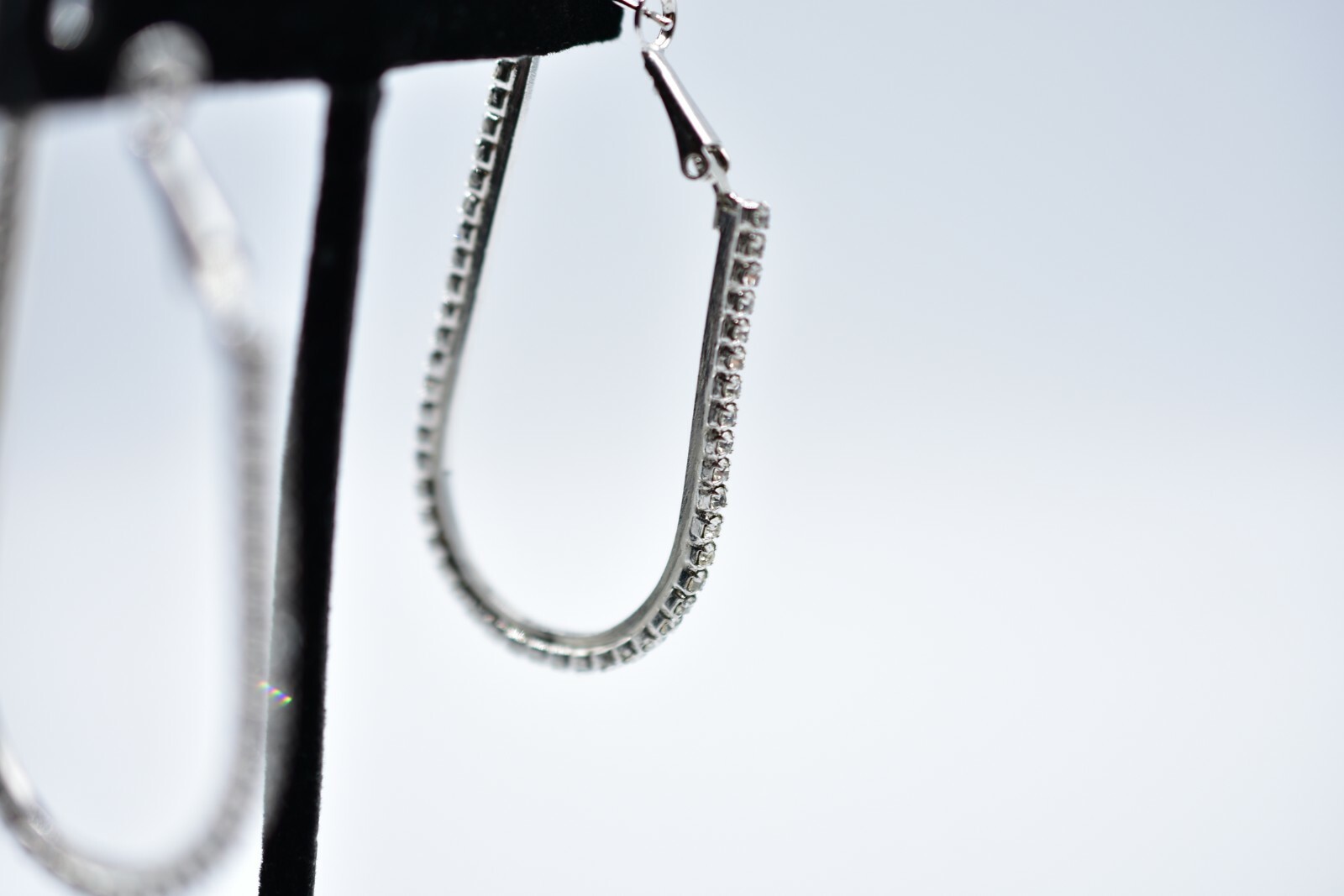 Statement Dangle Earrings Sparkling Rhinestone Cr… - image 8