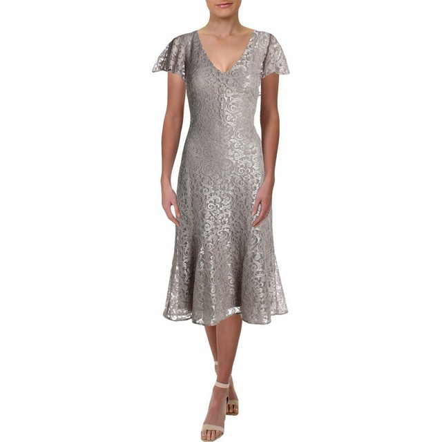 gold lace cocktail dress