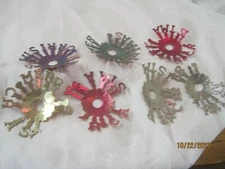 Vintage 7 paper Merry Christmas Bulbs Covers #39