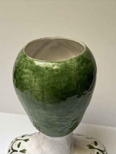 HORCHOW SCULPTURE WOMAN PLANTER PORTRAIT LARGE ITALIAN CERAMIC MODERNIST 16 INCH - Picture 13 of 16