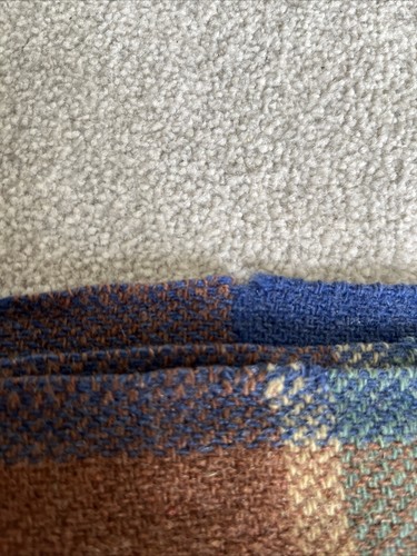 Teifi Real Welsh 100% Wool Blanket Vintage 1960s Stunning Colours Flaws Pls Read - Picture 10 of 12