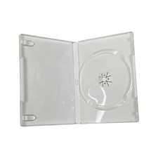 10 Solid White 14mm Standard Single CD DVD Movie Case Storage Box for Wii Game