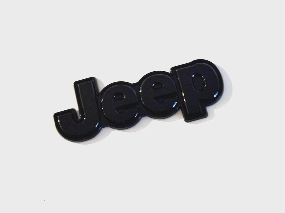 Jeep Cherokee 2014-18 negro brillante emblema de puerta trasera Mopar OEM 68207204AA Foto 2 de 3