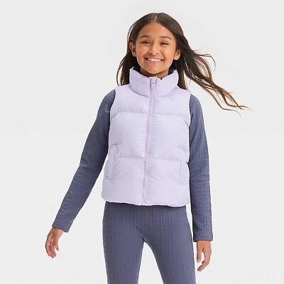 Girls puffer vest with hood hot sale
