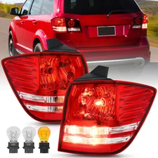 Pair Outer Side Tail Light For Dodge Journey 2009-2020 Rear Lamp W/O LED W/Bulbs