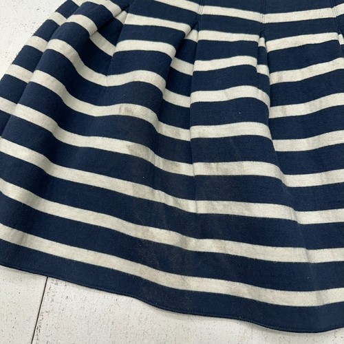 Gap Navy White Striped Print High Waisted Mini Short Skirt Girl's Size S Defect - Picture 2 of 8