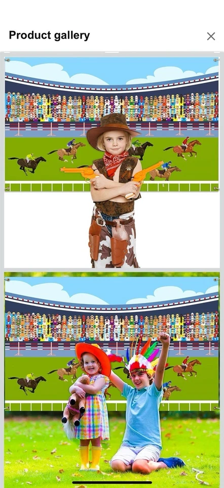 Derby Day Carrera de Caballos Kentucky Fiesta Decoración Tela Banner Foto Telón de Fondo 6.1x3.6 ' Foto 3 de 4