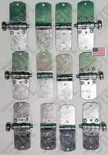 18 Pack  Todco Style Hinges 1" Roller Kit Roll up Truck Door 2 Panel Replacement