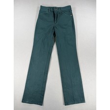 VTG Wrangler Cowboy Cut Slim Fit Green Jeans 936CGN Made in USA 29x32