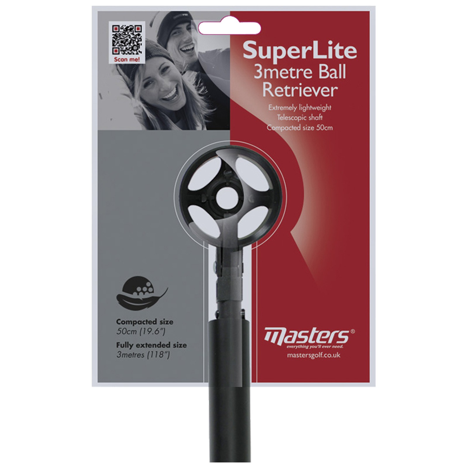 2025 Masters Superlite Golf Ball Retriever Telescopico Picker Upper 3 Metri