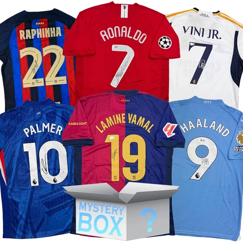 Random Autographed/Signed Soccer Jersey Mystery Box with PSA JSA or Beckett COA