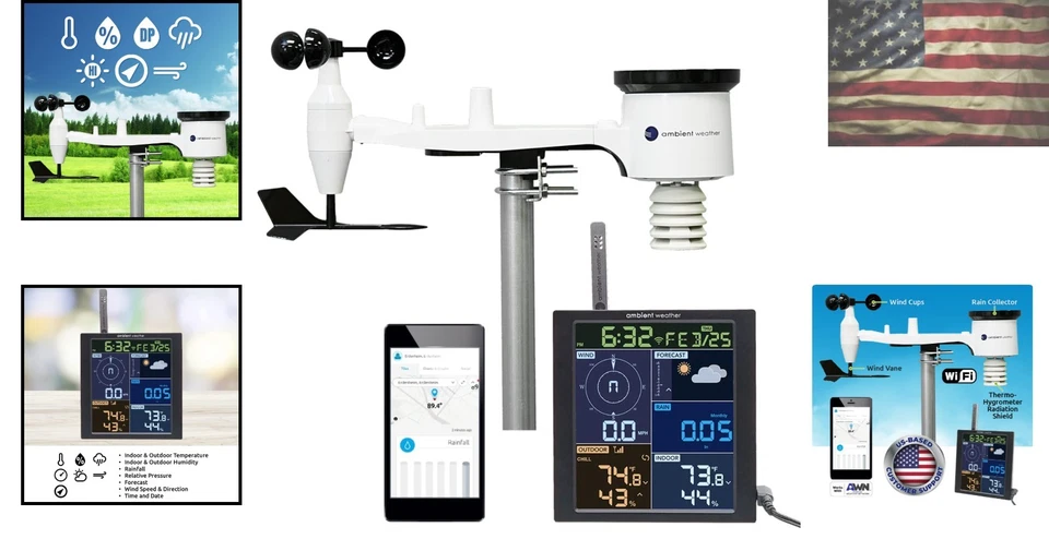 Estación meteorológica WiFi Smart Home Ready - Acceso a datos meteorológicos para el cuidado del patio trasero Foto 2 de 4